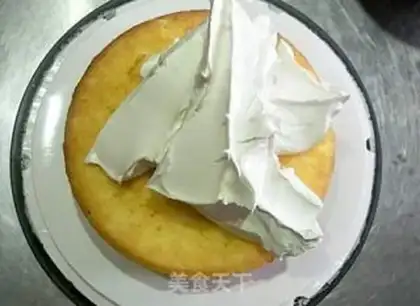 Make A flower cake step 4