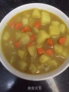 Make Curry potatoes step 7