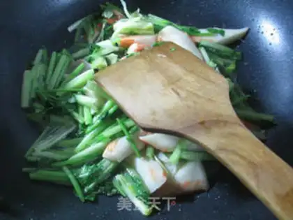 Make Crab sticks, celery step 5