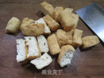 Make ♪ Little cucumber fried tofu duck leg ♪ step 3