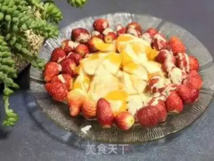 Make Mango strawberry yogurt step 4