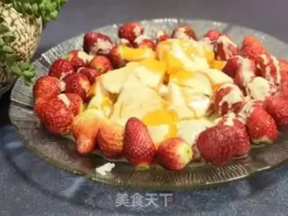 Make Mango strawberry yogurt step 5