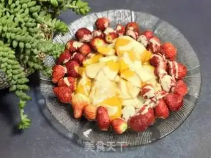 Make Mango strawberry yogurt step 6