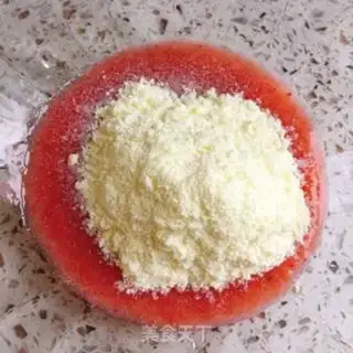Make Strawberry milkball step 2