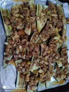 Make Roast meat and eggplant step 9