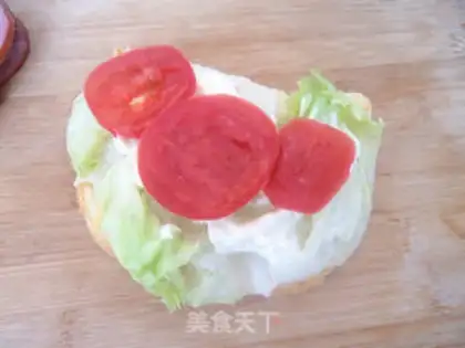 Make Egg ham sandwich step 8