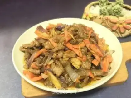 Make Carrot beef step 7