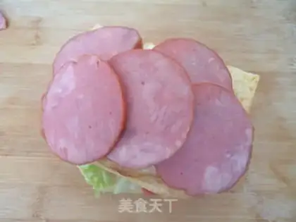 Make Egg ham sandwich step 11