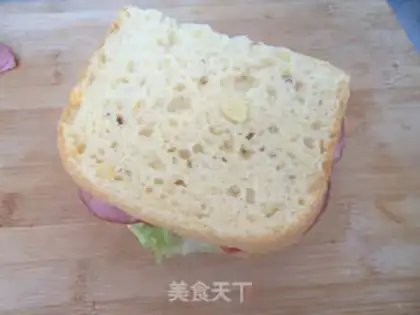Make Egg ham sandwich step 12