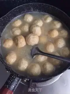 Make Curry fishballs step 4