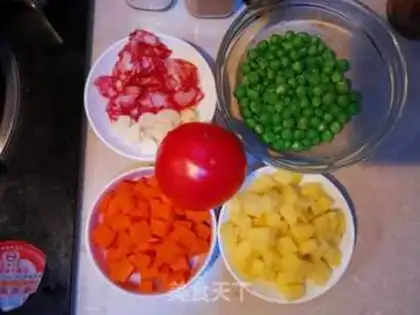Make Weenie rice step 1