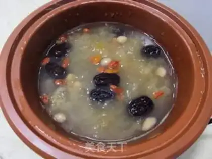 Make A peanut-tree silver ear soup step 8