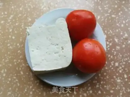 Make Tomato tofu soup step 0