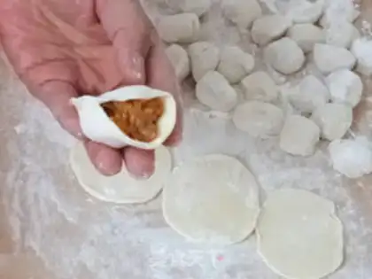 Make Shrimp dumplings step 8