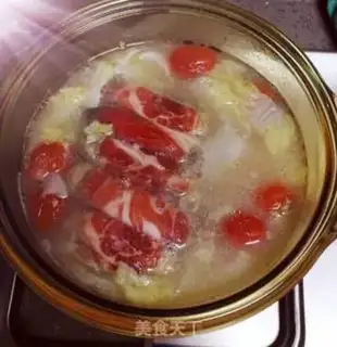 Make Clear the soup and lamb step 1
