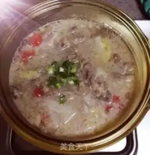 Make Clear the soup and lamb step 2