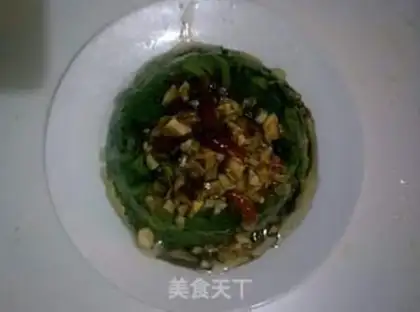 Make Spicy oil spinach step 9
