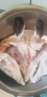 Make Fried salmon head step 3