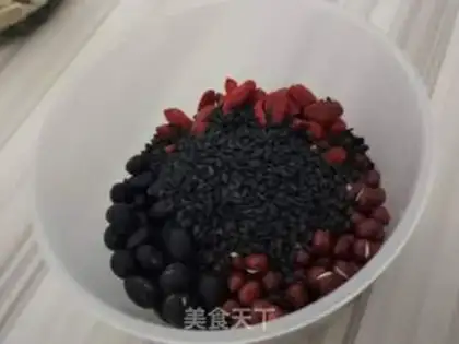 Make Black sesame dry rice step 0