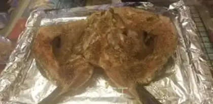 Make Fried salmon head step 6