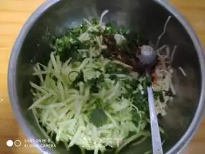 Make Gold pins and mushrooms and cucumbers step 4