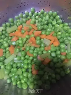 Make Fried peas step 2