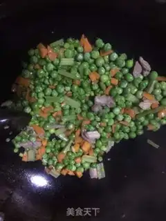 Make Fried peas step 5