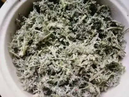 Make Steam rice artemisinin step 4