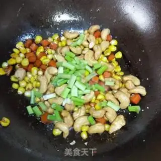 Make Corn grains of cashew nuts step 3