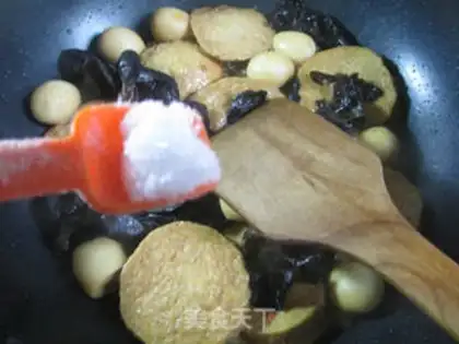 Make Black-mucked quail egg tortoise chicken step 8