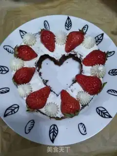 Make Six inches of strawberry cake step 9