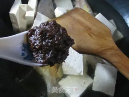 Make Old tofu burns rubber fish step 7