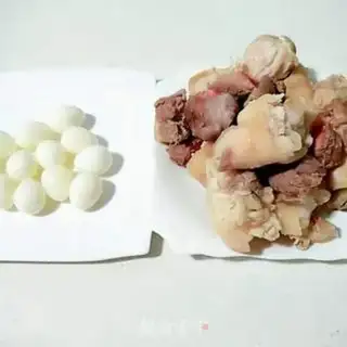Make Pig hoofed quail eggs step 5