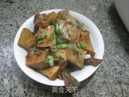 Make Old tofu burns rubber fish step 13