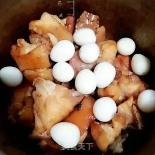 Make Pig hoofed quail eggs step 11