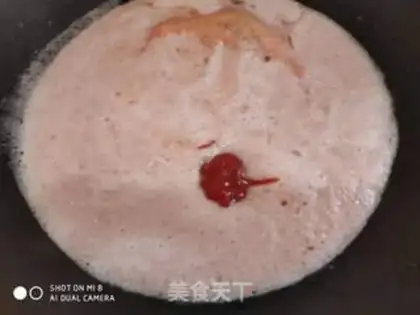 Make Golden mushroom tofu tomato soup step 4
