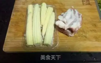 Make Corn fried meat step 0