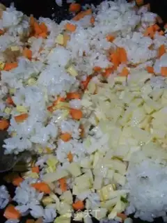 Make Time food and rice step 9