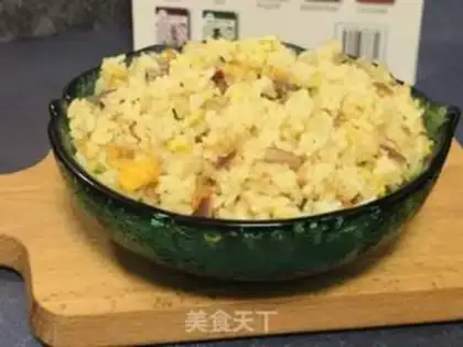 Make Onion egg fried rice step 7