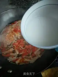 Make Tomatoes, mushroom and egg soup step 10