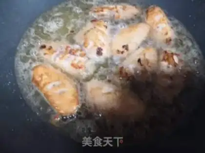 Make A beer with chicken wings step 3