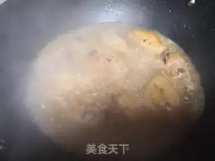 Make A beer with chicken wings step 4