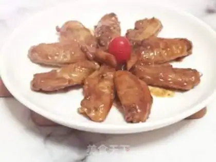 Make A beer with chicken wings step 7