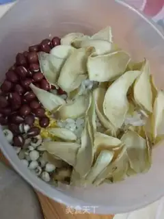 Make lily dry rice slurry step 0