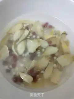 Make lily dry rice slurry step 1