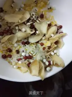Make lily dry rice slurry step 2