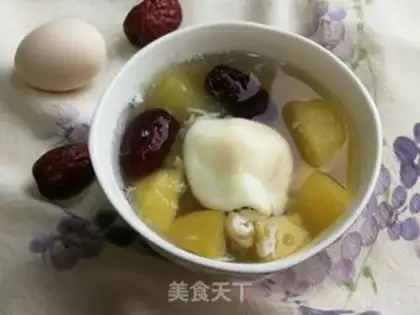Make Apple-tree egg soup step 5