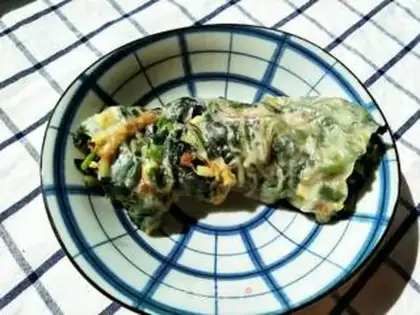 Make Spinach rolls step 12