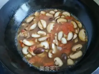 Make Tomato mushroom egg soup step 5
