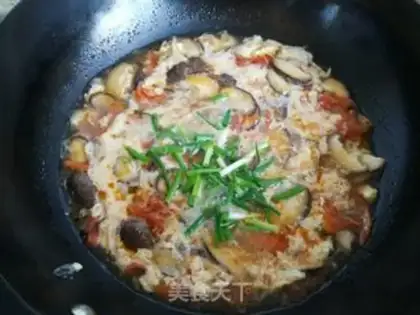 Make Tomato mushroom egg soup step 7